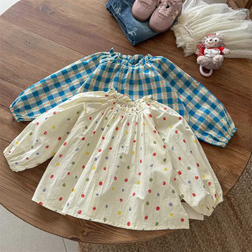 New Girls Shirts for Autumn in 2025 New Styles for Spring and Autumn for Children Fashionable for Spring and Autumn C251007