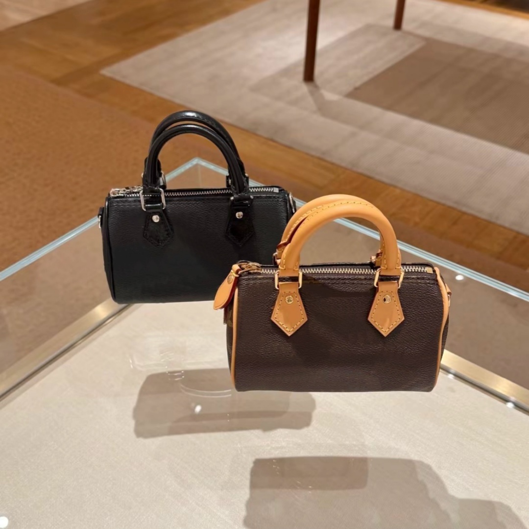 Designer Mini Nano Shoulder Bag Women sac luxe Leather Denim Crossbody Embossed pochette Tote Purse Brown Flower Handbag 16 20 CM