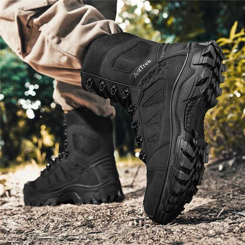 Fashion Platform Ankle Boots for Men NonSlip Casual Walking Shoes Casual Leather Sneakers 2025 New Outdoor Mens Basic Boots J251007