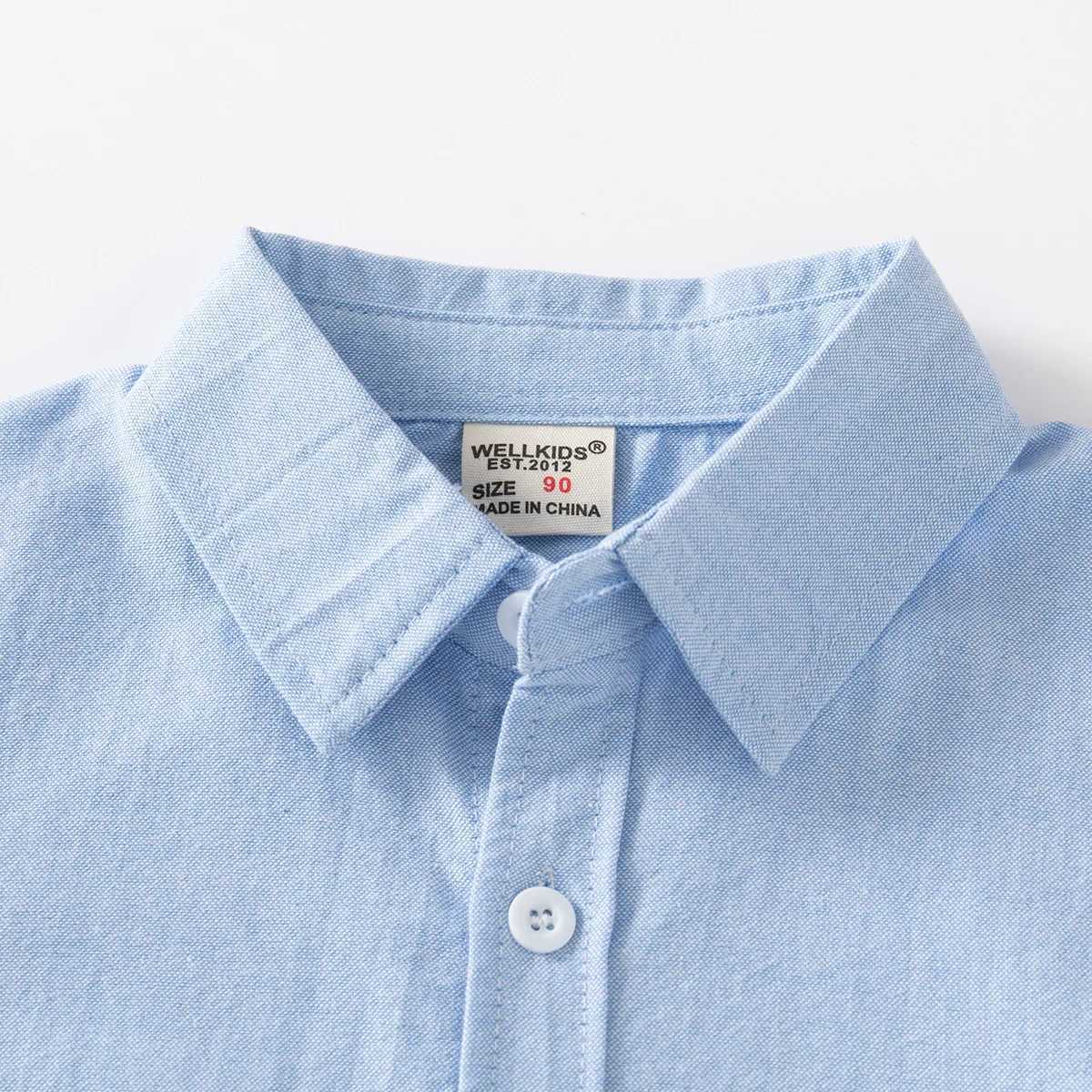 100 Cotton Long Sleeve Gentleman Boys Shirts Spring Autumn Kids Clothes Boutique Kids Clothing Solid Tees Toddler Baby Shirts C251007