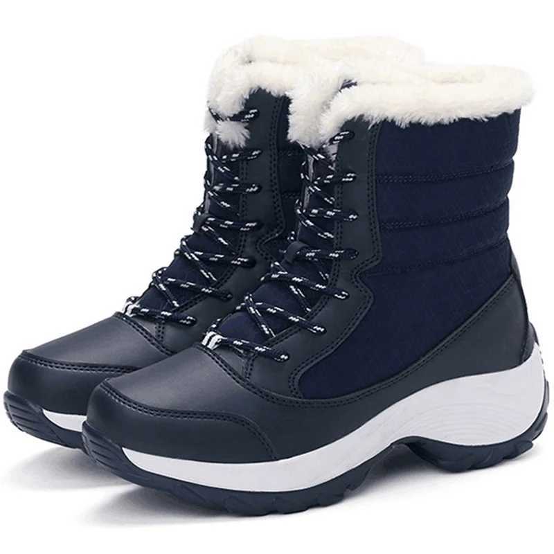 Womens Boots Lightweight Fur Boots Ankle Heels Winter Shoes Woman Fashion White Platform Botas Mujer Snow Boots Winter Footwear J251007