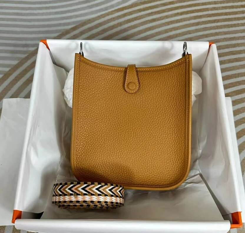 Designer Bags New Designer Women's Shoulder Top Calfskin Lychee Pattern Female Crossbody Leather Bucket Bag Hot Selling