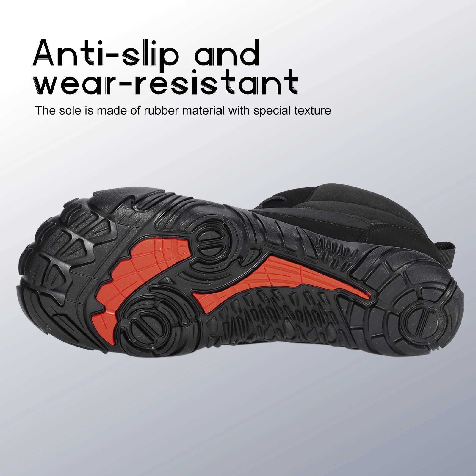 Winter Warm Jogging Sneakers Women Men Rubber Running Barefoot Shoes Waterproof NonSlip Breathable for Trekking Climbing J251007