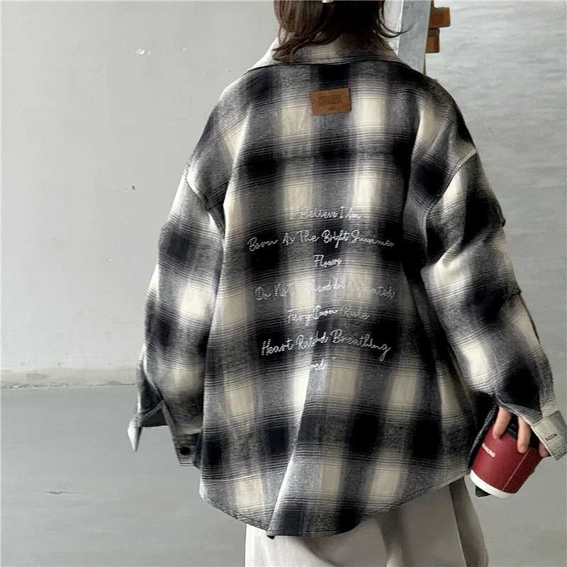 2025 Autumn Children Long Sleeve Plaid Shirt for Teenage Boys Classic Design Loose Casual Blouse Kids Cotton Clothing Age 314Y C251007