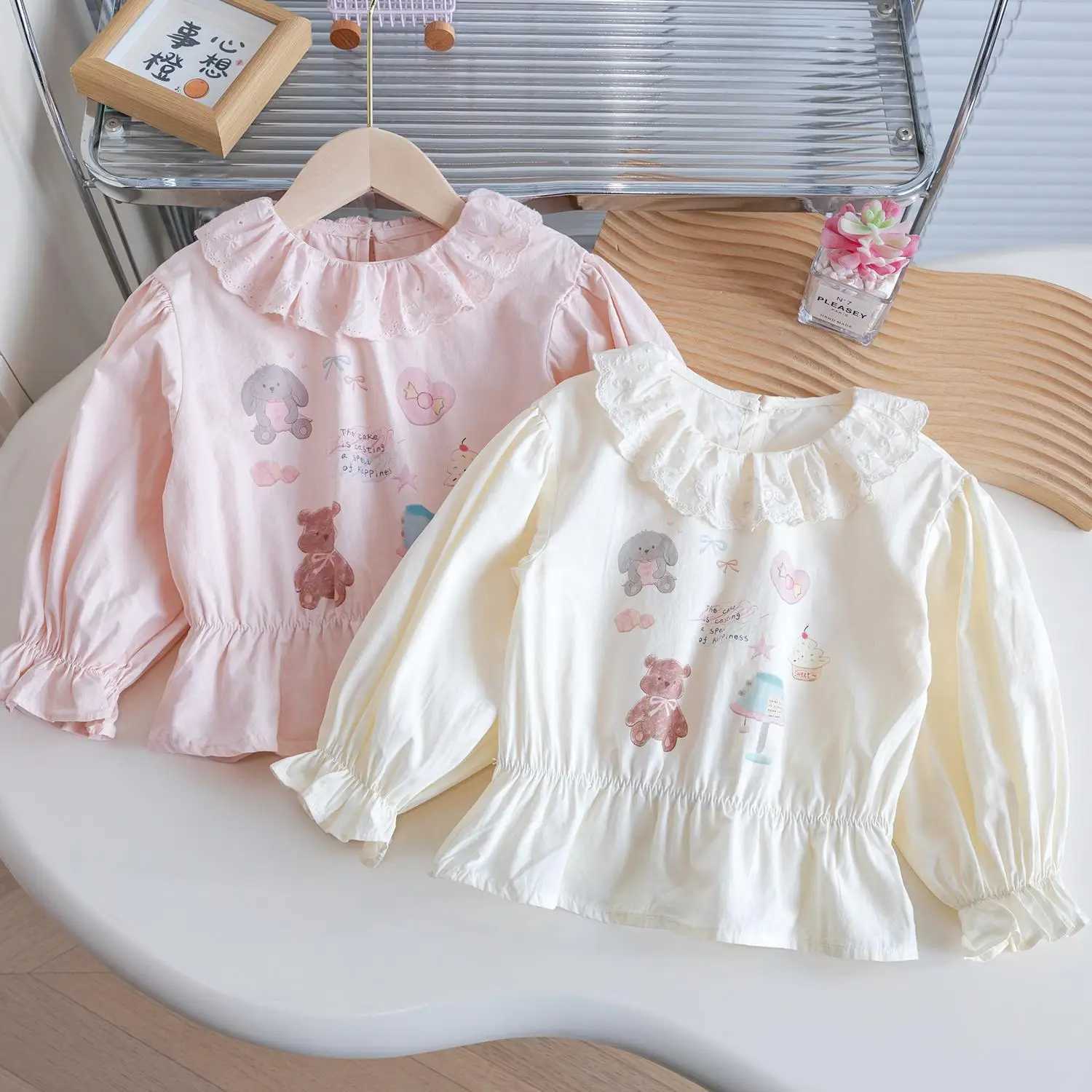 Girls Blouse Spring Autumn Shirts for Kids Long Sleeve Children Tshirts Cotton Cartoon Toddler Outfits Baby Outerwear Clothing C251007