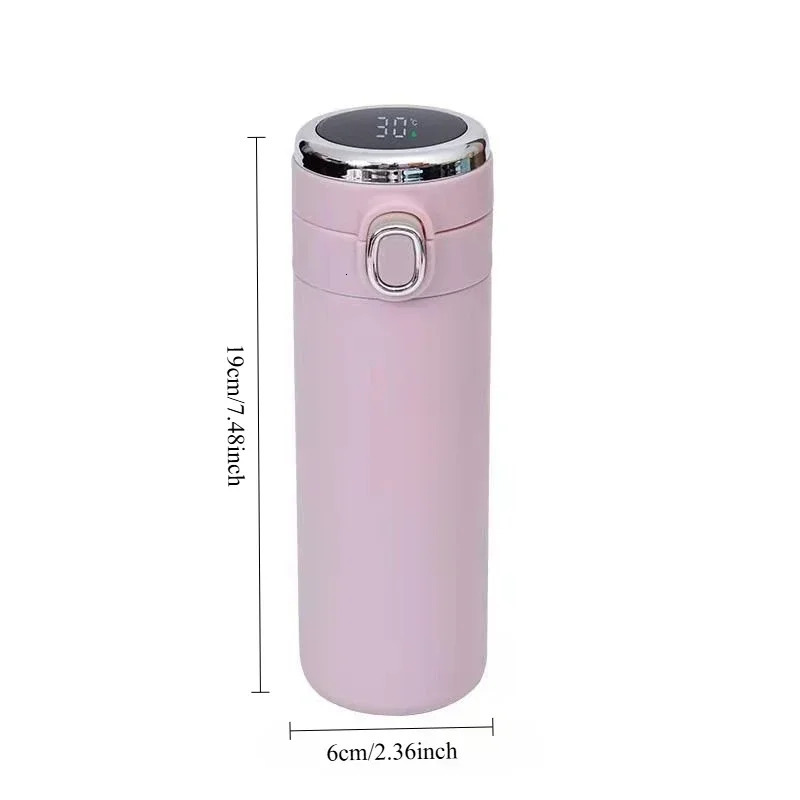 400ML Smart Thermos Stainless Steel Water Bottle Led Digital Temperature Display Coffee Thermal Mugs Intelligent Insulation Cups 250929