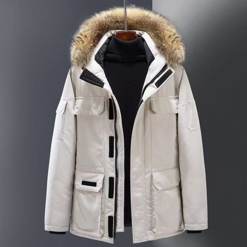Canada Jacket Goosecoats Canadian Zipper Coat White Duck Down Jacket Winter Warmbody Outwear Parka Coat Badge Tops Jackets Down Jackets Quality doudoune