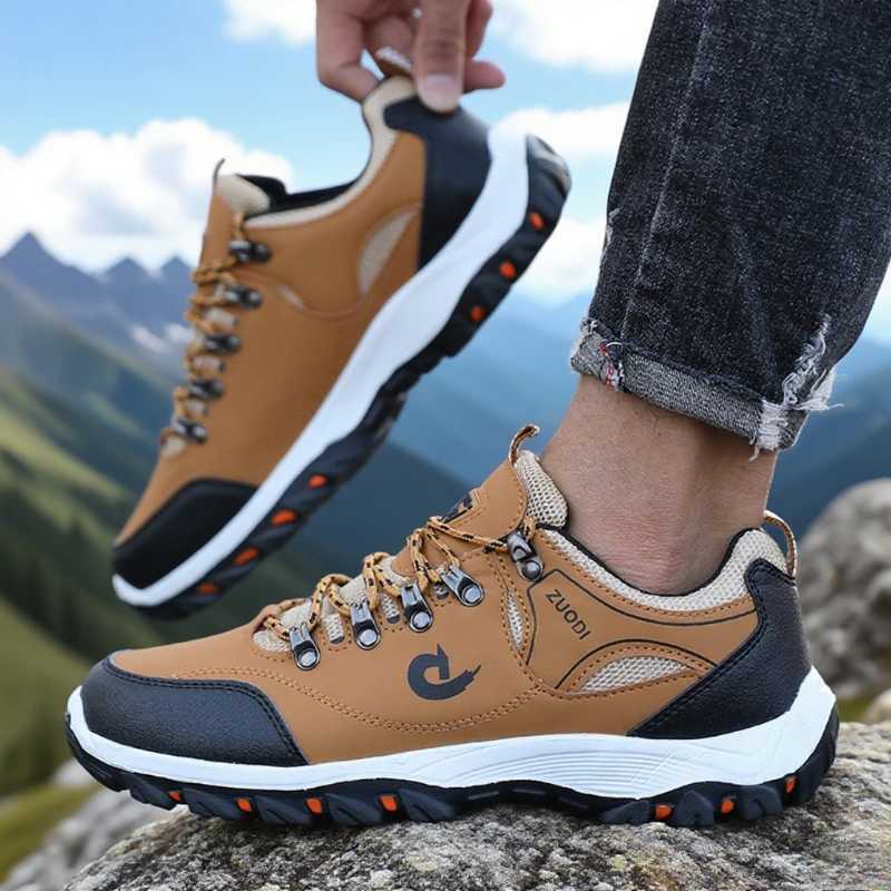 Mens Outdoor Hiking Shoes Lightweight Comfortable Breathable Shoe Waterproof Camping Running Shoes Male Tennis Walking Sneakers J251007