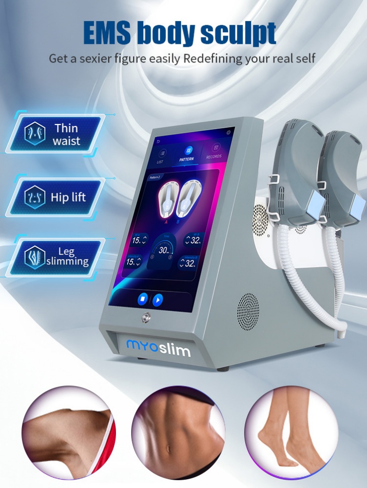 New EMS Machine RF HI-EMT 6500W Sculpt 5 Handle Pelvic Girdle EMS Professional Electromagnetic Stimulation Slimming