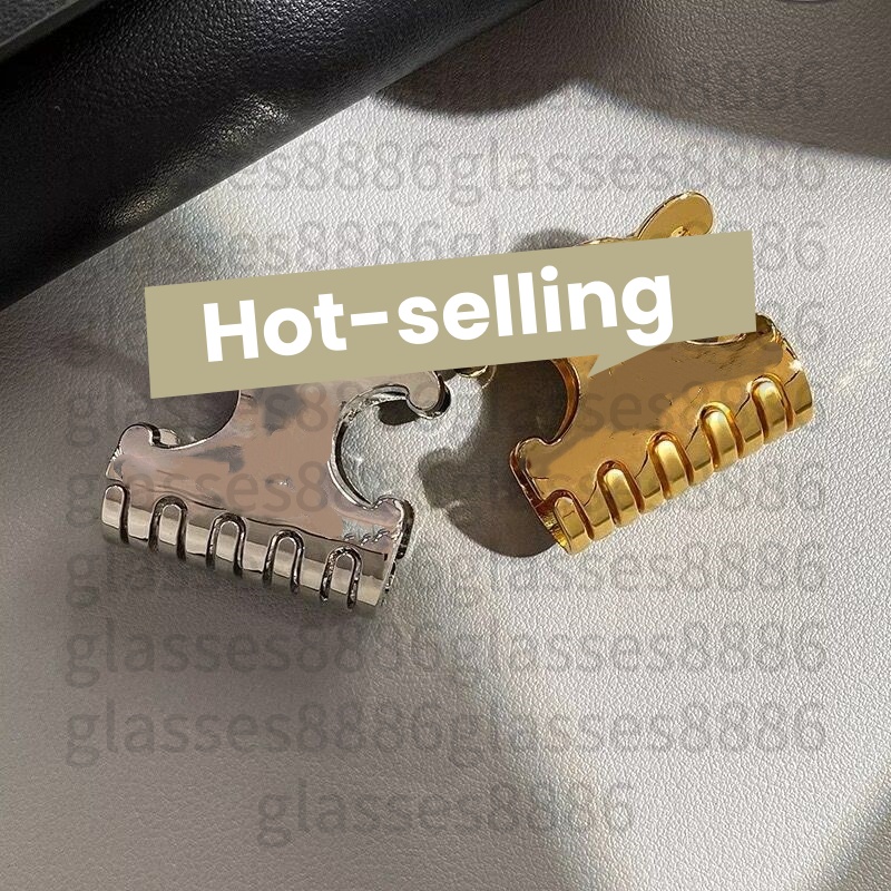 Designer Hair Clips Hairgrips Metal gripper Golden Silver Letter Hairpins Shark Grip A small-sized fashionable chignon clip at the back of the head High quality 5A