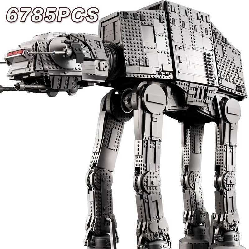 UCS Land transport battle robot ATAT set moc Building Block bricks star model toy set gifts kids world Christmas 6785pcs 75313 Z251007