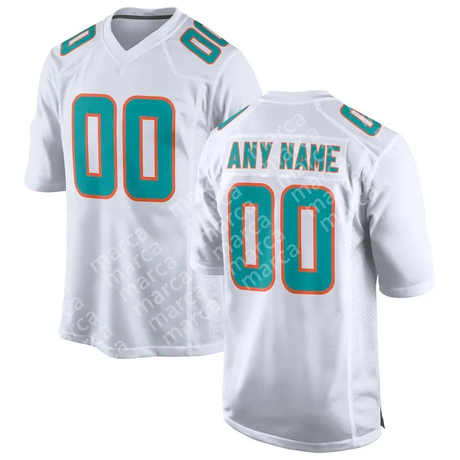 Jaylen Waddle Custom Football 2025 Rivalries Jerseys Tua Tagovailoa De'Von Achane Tyreek Hill Jordyn Brooks Dodson Jaelan 10