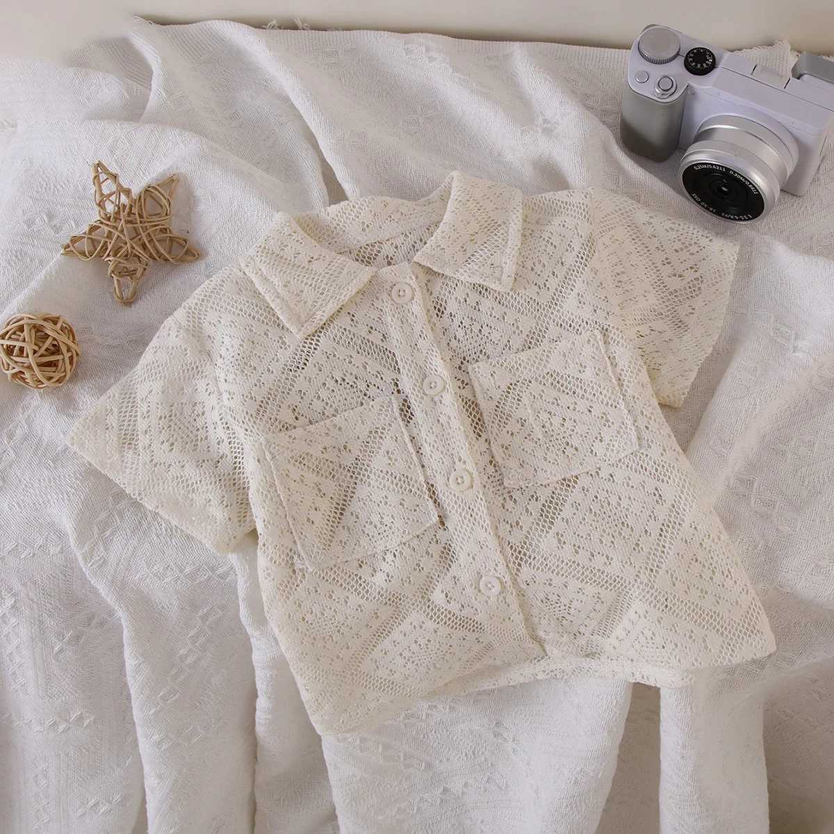 6312 Children Shirt 2025 Summer Breathable Cool Shirt Chinese Style Short Sleeve Tops for Boys and Girls C251007