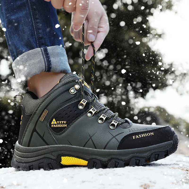 Winter Hiking Shoes Men Outdoor Snow Boots Anticollision Sneakers Waterproof Keep Warm Mens Casual Boot J251007