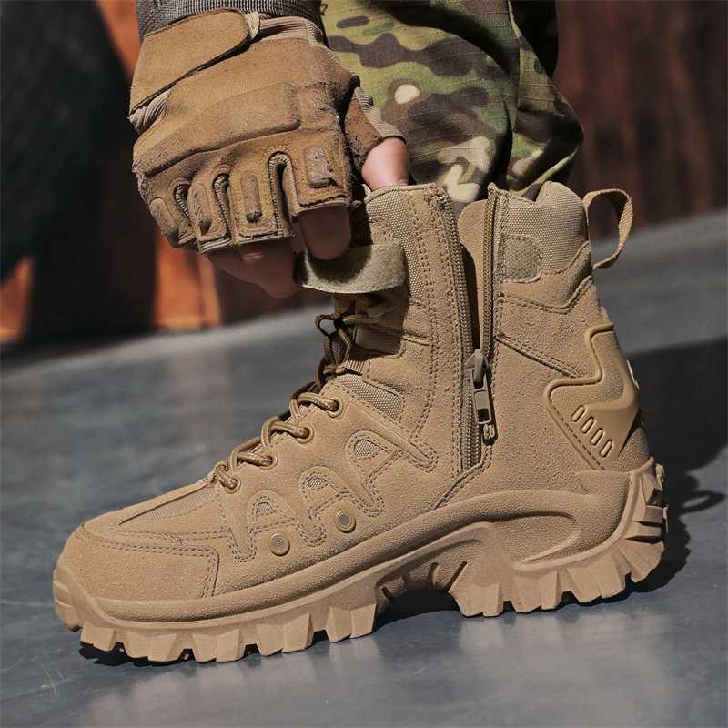Hot Selling Mens Hiking Boots With Breathable And Non Slip Midsection Warm Outdoor Hiking Shoes Alum Fishing Shoes Work Shoe J251007