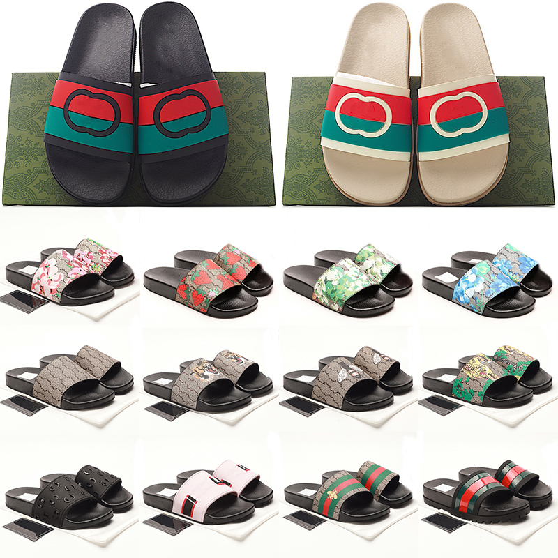 gg ism designer leather slide with bow slippers for men women fashion luxury striped gear sole claquettes mules scuffs ladies room hou gucciis guccishoe guccily MLWL