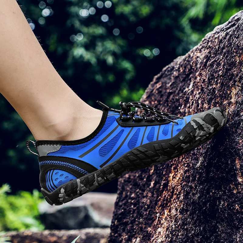 Breathable Mesh Men Tactical Hiking Shoes Outdoor Nonslip Durable Trekking Climbing Shoes Women Upstream Wading Water Sneakers J251007