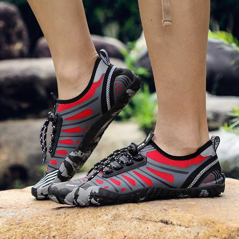Breathable Mesh Men Tactical Hiking Shoes Outdoor Nonslip Durable Trekking Climbing Shoes Women Upstream Wading Water Sneakers J251007