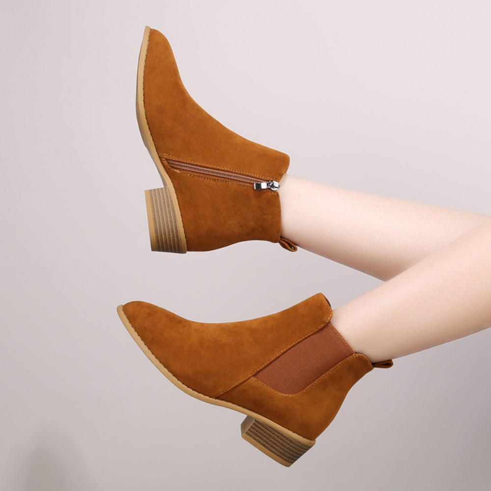 Chic Martin Ladies' Leather Platform Stiletto High Tops for Casual Elegance