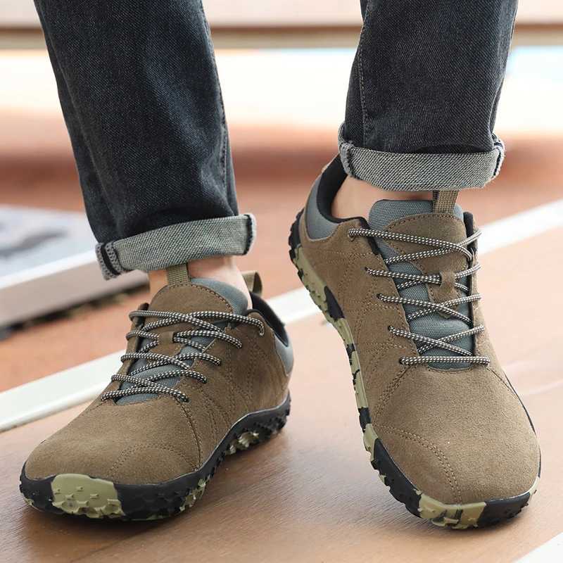 Couple Wide Toe Barefoot Shoes Antislip Men Women Outdoor Hiking Sneakers Casual Men Work Shoes Mens Minimalist Sneakers J251007
