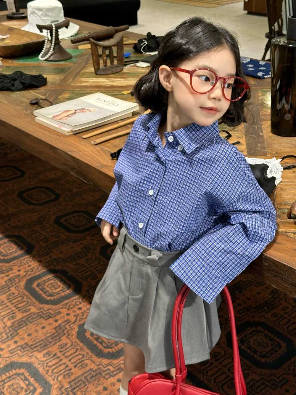 Girls Coat 2025 Autumn and Winter New Childrens Clothing Korean Style Girl Baby Loose Longsleeved Shirt Coat Casual Simple C251007