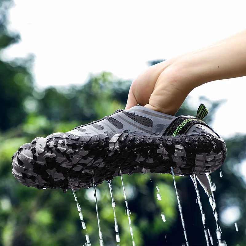 Breathable Mesh Men Tactical Hiking Shoes Outdoor Nonslip Durable Trekking Climbing Shoes Women Upstream Wading Water Sneakers J251007
