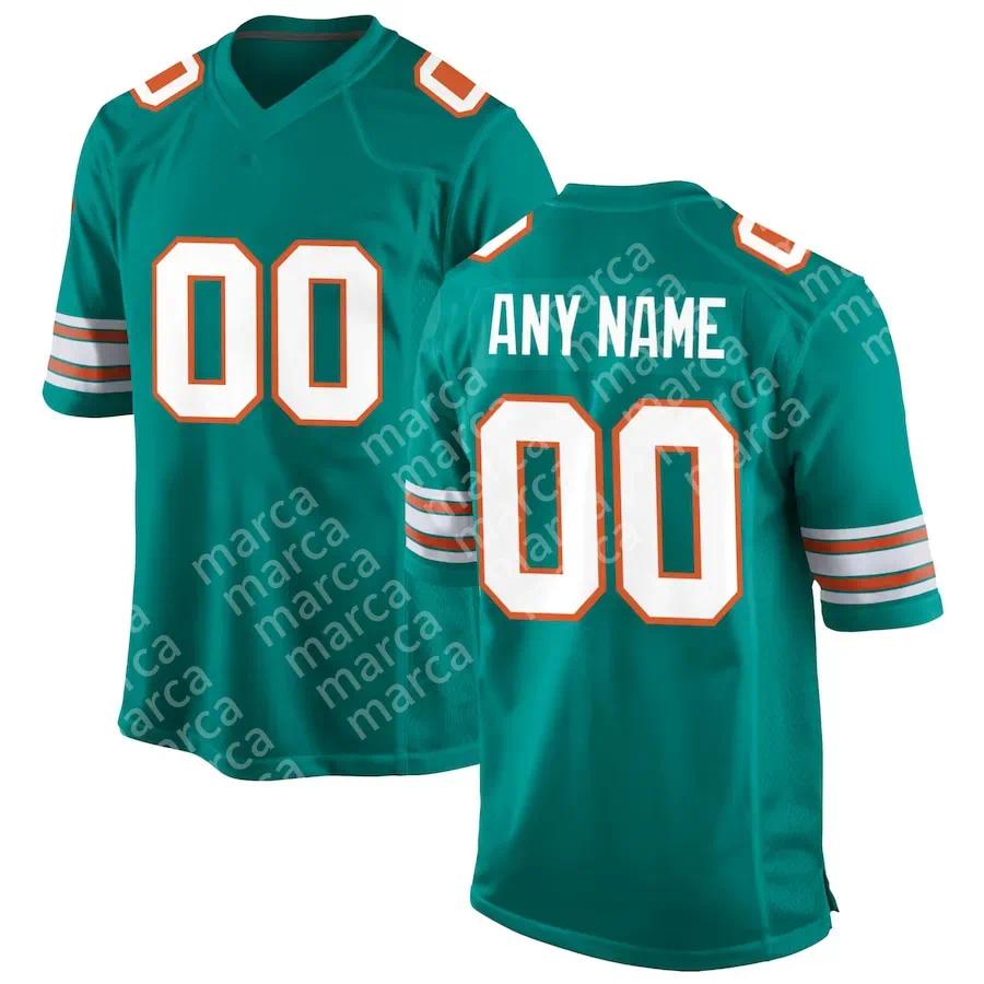 Jaylen Waddle Custom Football 2025 Rivalries Jerseys Tua Tagovailoa De'Von Achane Tyreek Hill Jordyn Brooks Dodson Jaelan 10