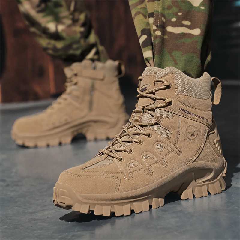 Hot Selling Mens Hiking Boots With Breathable And Non Slip Midsection Warm Outdoor Hiking Shoes Alum Fishing Shoes Work Shoe J251007