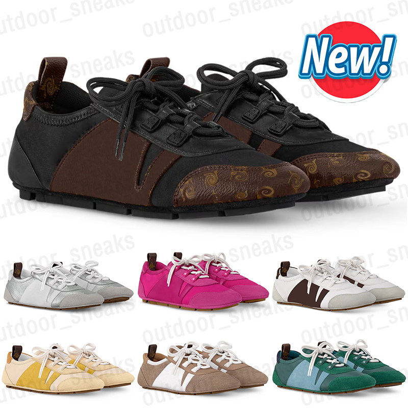designer sneakerina womens shoes lace up ballerina heels ladies trainers flats casual shoes women soft lvs shoes sneakers