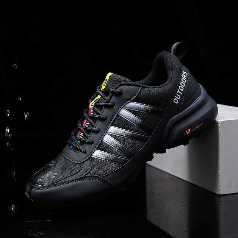 Mens Waterproof Hiking Shoes Outdoor Training Shoes Lace Up Climbing Shoes Womens Hiking Sneakers Walking Hunting Tactical Shoes J251007