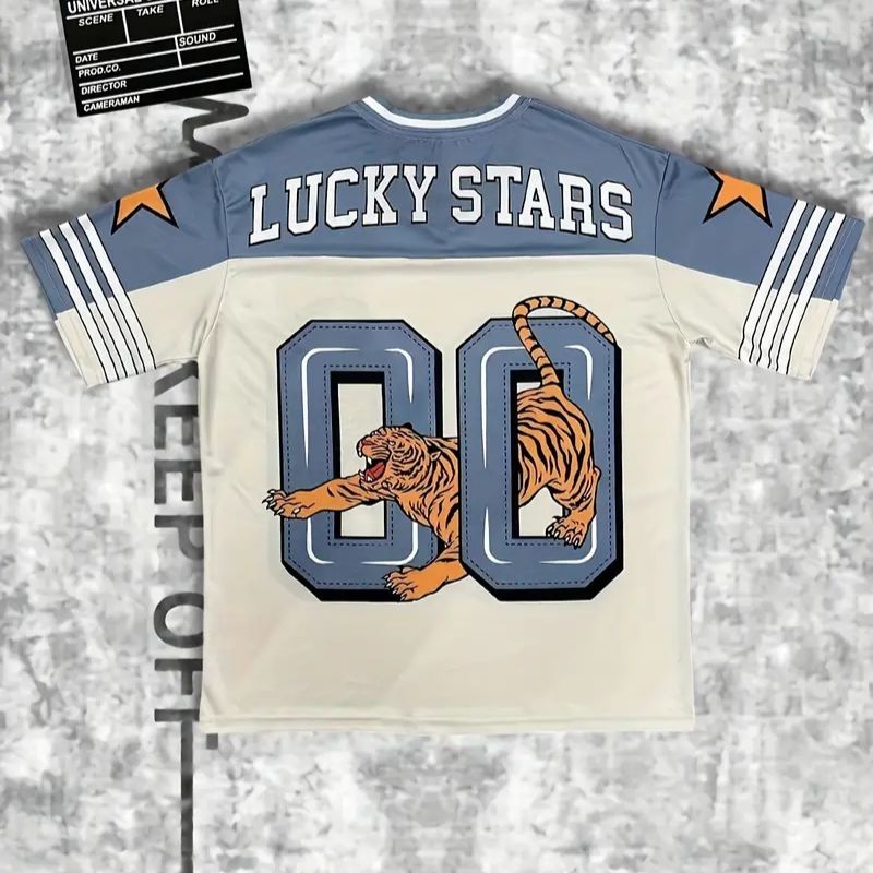 Retro Tiger Printed Sports T-shirt (Unisex) | Breathable Quick-drying Digital Print Loose Couple Short-sleeve Top-2