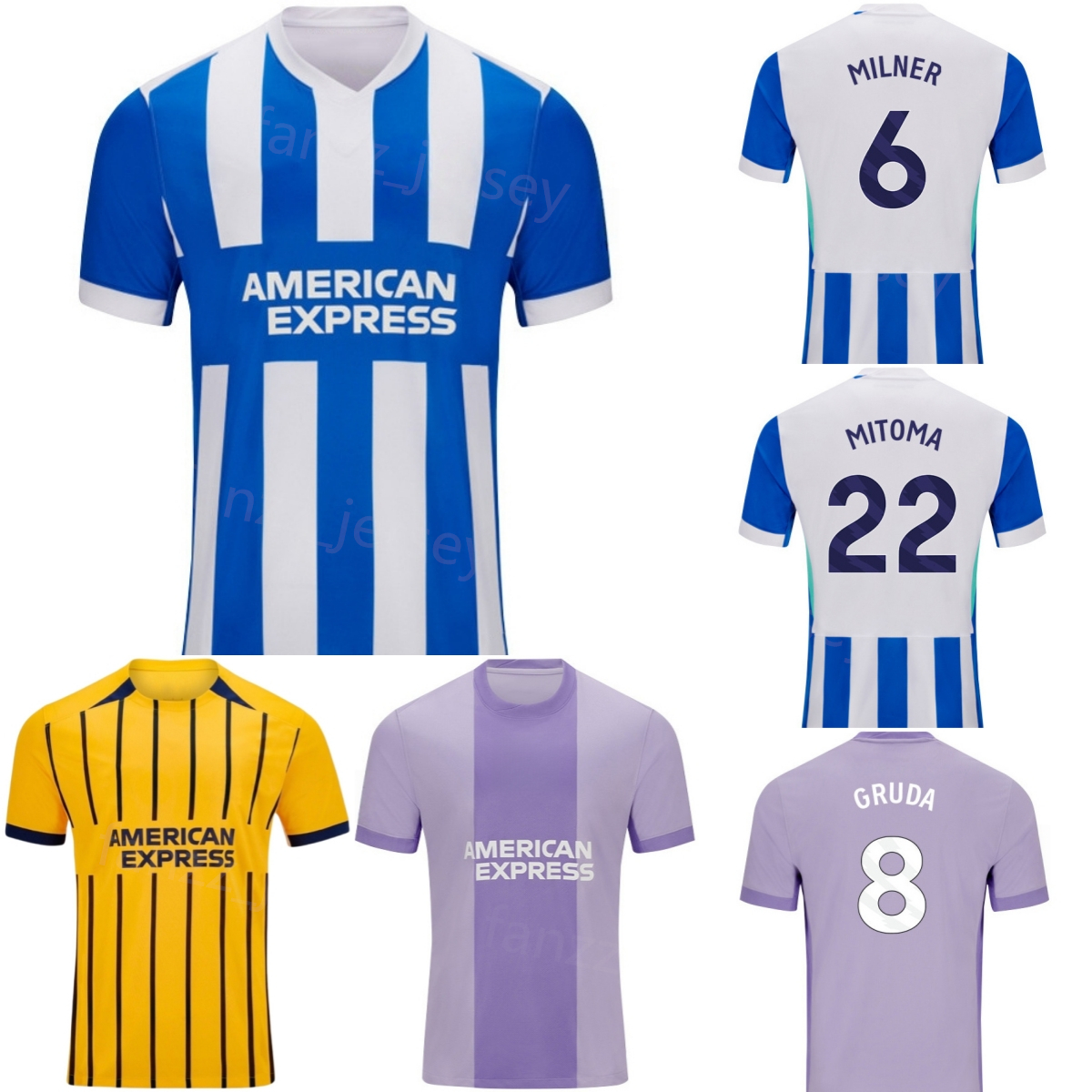 Club 6 MILNER Soccer Jerseys 2025 2026 Mans 1 VERBRUGGEN 26 AYARI 17 BALEBA 6 HECKE 5 DUNK 25 GOMEZ 27 WIEFFER RUTTER MITOMA GRUDA MINTEH Football Shirt Kits BuLaiDun