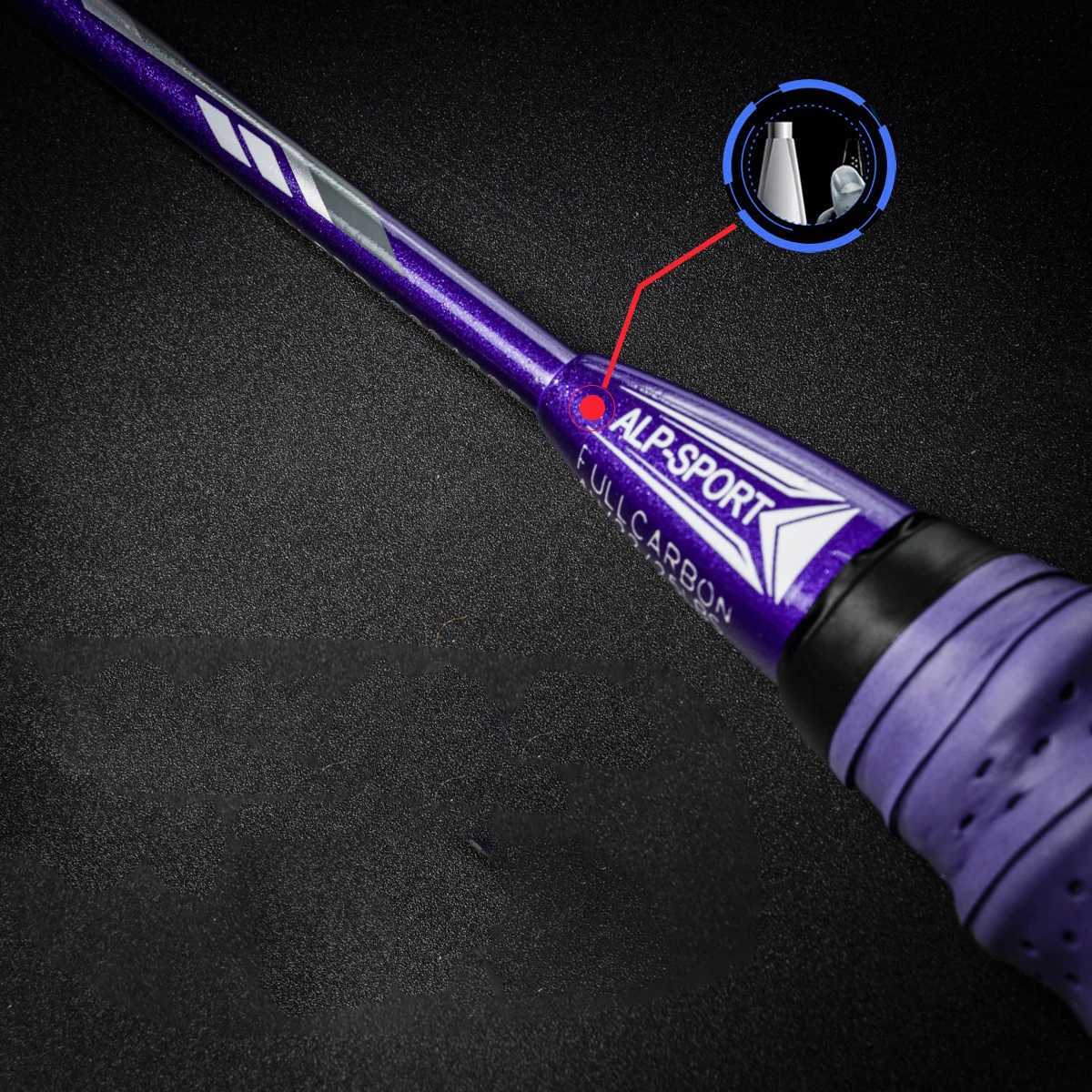 Alp Rr Badminton Racket 4U Composite Carbon Fiber Ultra Light and Durable Mens and Womens Professional Training Competition J251007