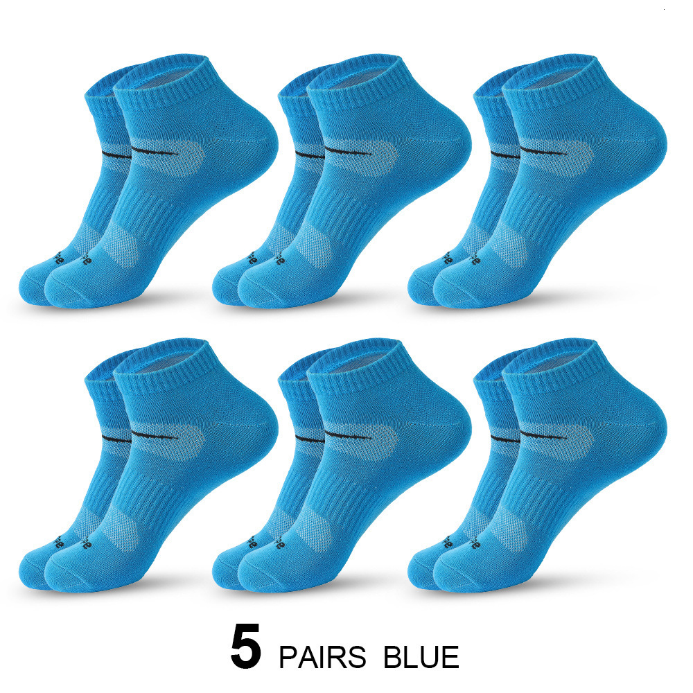 5 Pairs All-Season Youzuke Casual Socks Sweat-Absorbent, Odor-Resistant Men's Short Socks Breathable Cycling Socks Running Cotton Socks Sports So