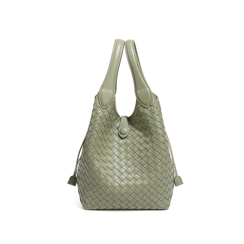 High-Quality Women's New Niche Design Handwoven Bucket Tote Bag