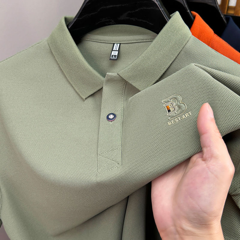 OLOEY Mens Polo Shirts Designer Polo Short Sleeve Embroidery Casual essential Slim Fit Top Tee Summer 2025 Fashion Business Polo Tee