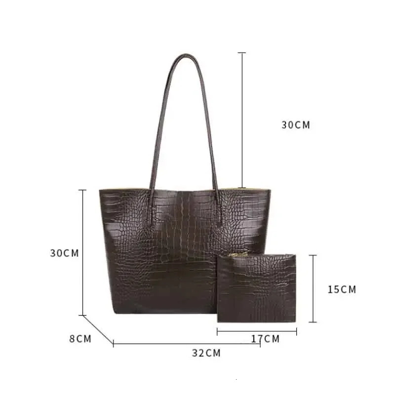 Large PU Leather Shoulder Bag for Women Fashion Trend Female Fashion Handbags Purses Tote Bags Crossbody Bags for Women 250929