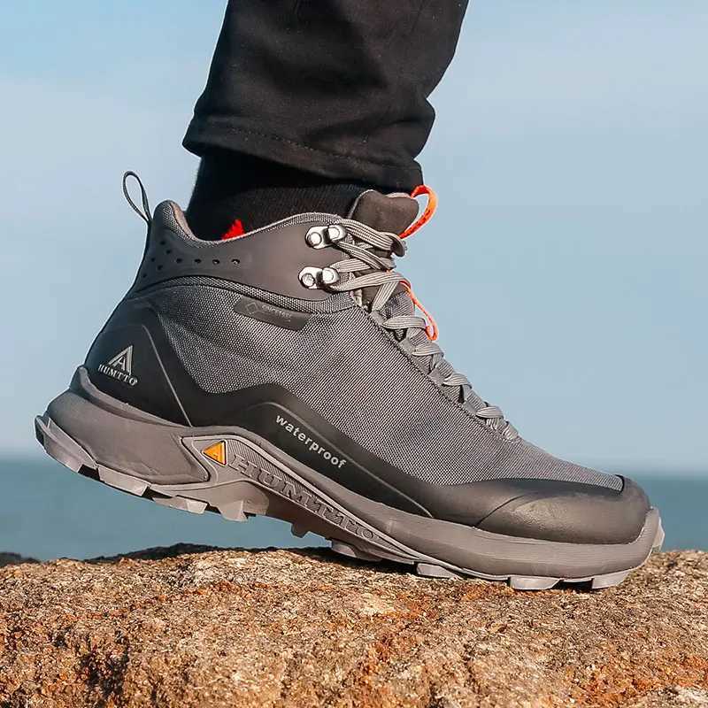 HUMTTO Hiking Shoes Men Outdoor Climbing Camping Trekking Sneakers Womens Tactical Hunting Boots Mountain Wakling Snow Shoes J251007