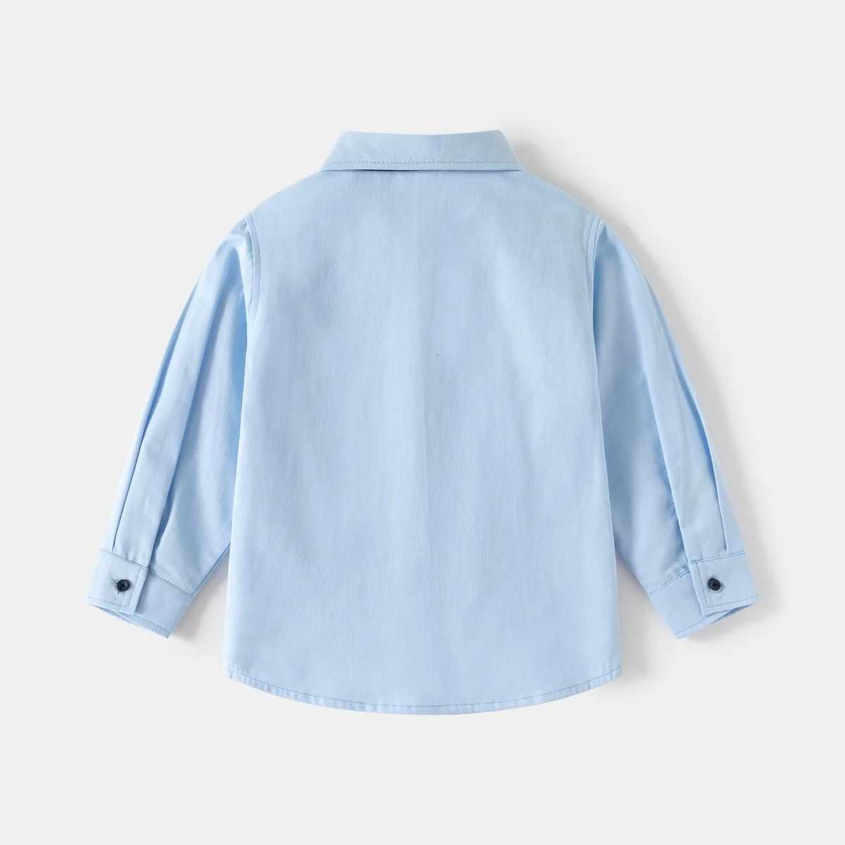 ircomll Boys Long Sleeved Shirt Tie TShirt Childrens College Style Cotton Shirt For Boy Clothes Spring tops Toddler Boys Coat C251007