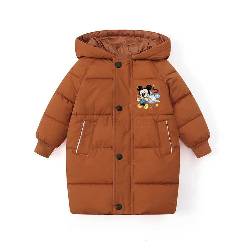 Disney Winter Teen Boys Jacket 10 Thick Hooded Parka Warm down Cotton Snowsuit for 210Y Kids Fashionable Snow Gear H251007