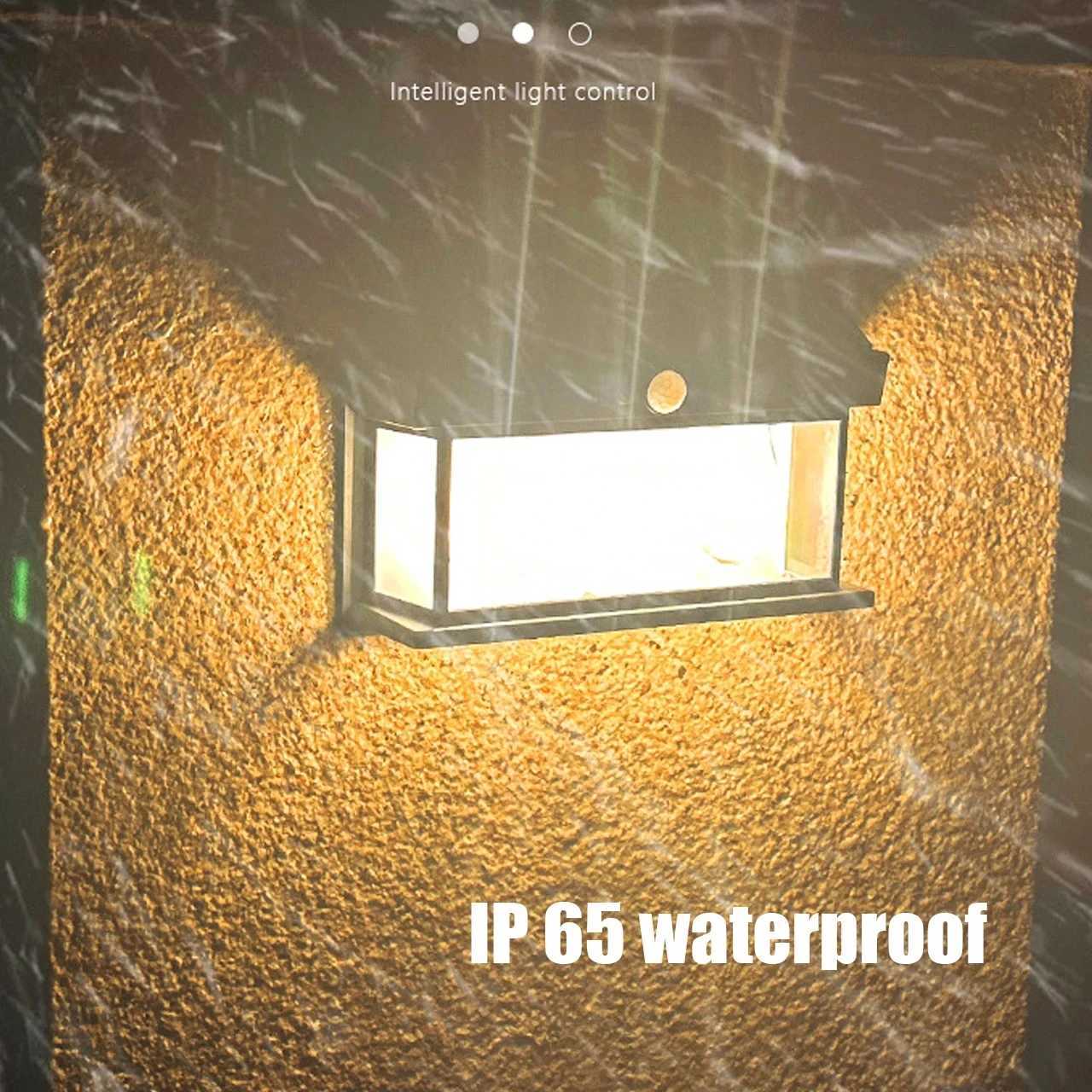 LED Solar Tungsten Light Human Body Induction Solar Wall Lamp Waterproof House Garden Yard Street Emergency Night Filament Lamps C251007