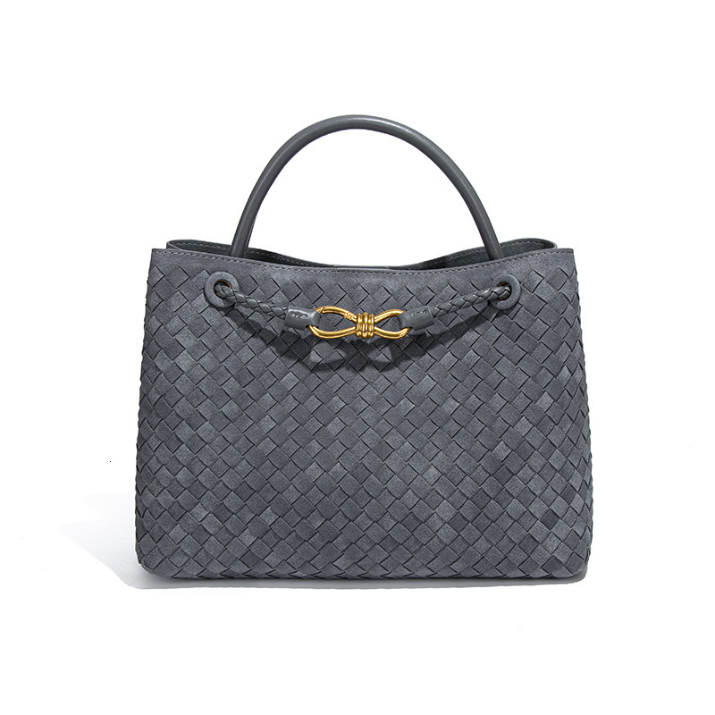 New Fashion Women's Handbag Shoulder Crossbody Handwoven Soft Leather Tote Bucket Bag