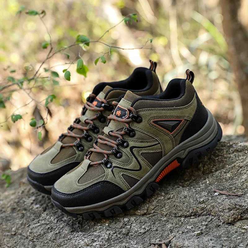 Mens Hiking Antivelvet Outdoor Hiking Shoes Travel Hiking Sports Shoes Outdoor Sports Casual Shoes J251007