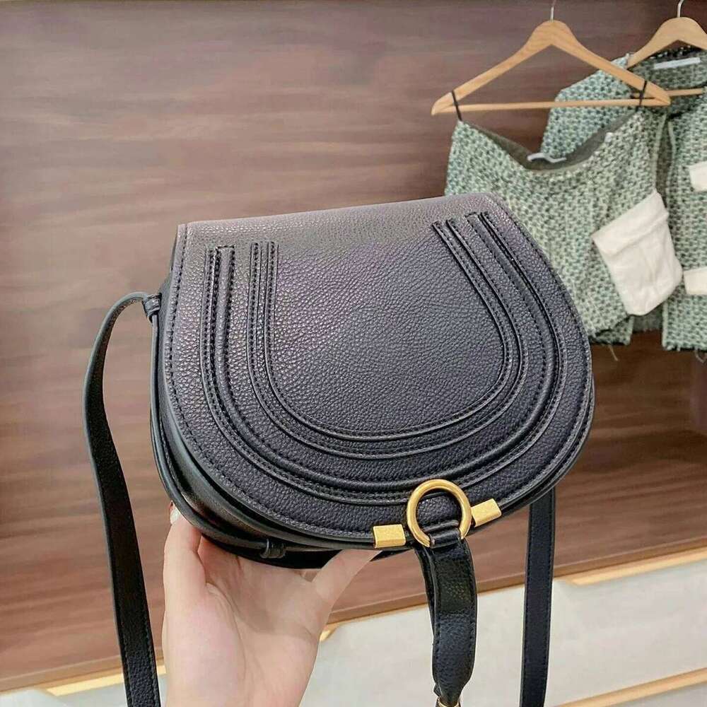 Best Seller 12A Classic Genuine Leather Saddle Vintage Cowhide Crossbody Shoulder Bag Large Capacity Casual Handbag High Quality