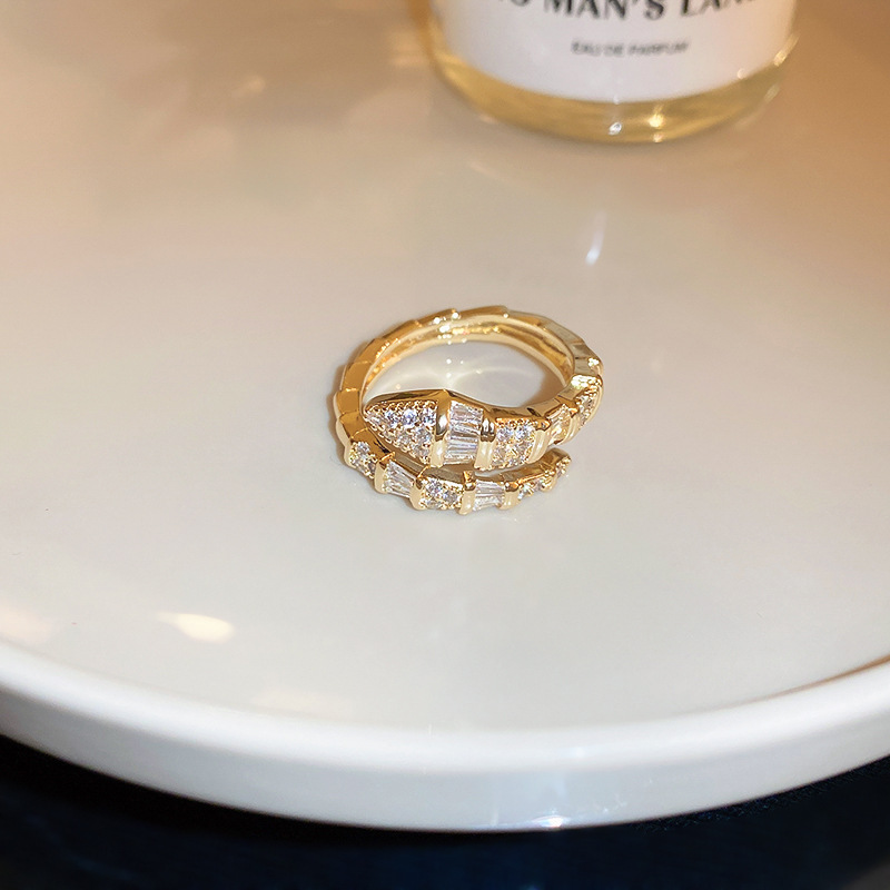 Minimalist Style Zircon Niche High-end Design Index Finger Ring New Versatile Jewelry Wholesale for Women - view 8