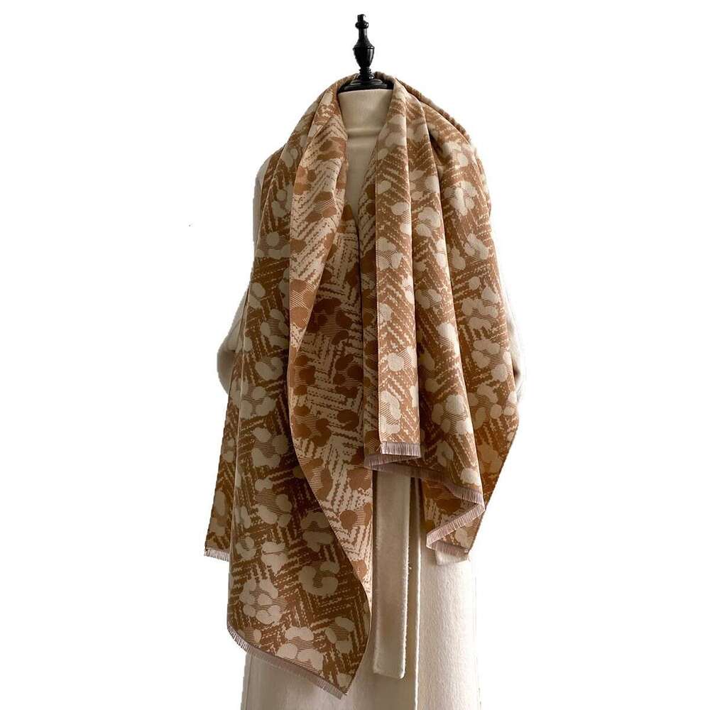 Autumn Winter New Long Scarf Leopard Print Tassel Double-Sided Air-Conditioned Room Warm Thickened Outer Shawl b5d