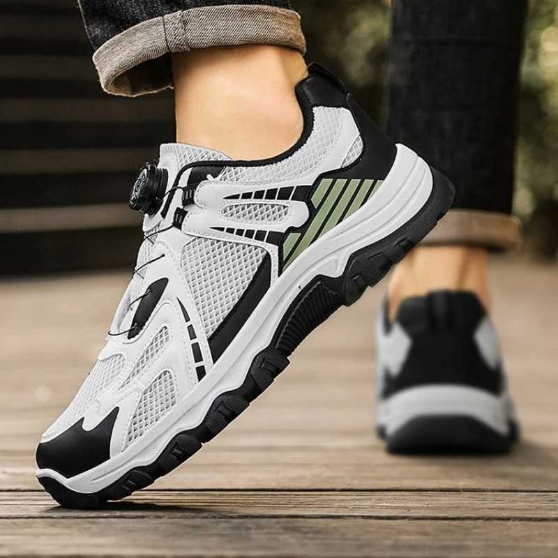 Hollow Breathable Thick Platform Mesh Upper Man Casual Sneaker Outdoor Mountain Low Price Walking Simple Sports Shoes for Men J251007