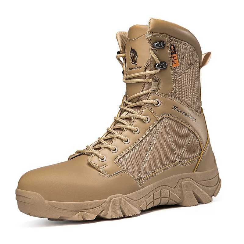 Outdoor Hiking Shoes Men Comfortable Wearresistant Combat Boots Men Thicksoled Shockabsorbing Casual Ankle Boots Men J251007