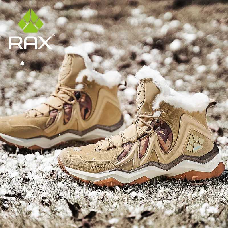 RAX Men Hiking Shoes winter Waterproof Outdoor Sneaker Men Leather Trekking Boots Trail Camping Climbing snow Sneakers Women J251007