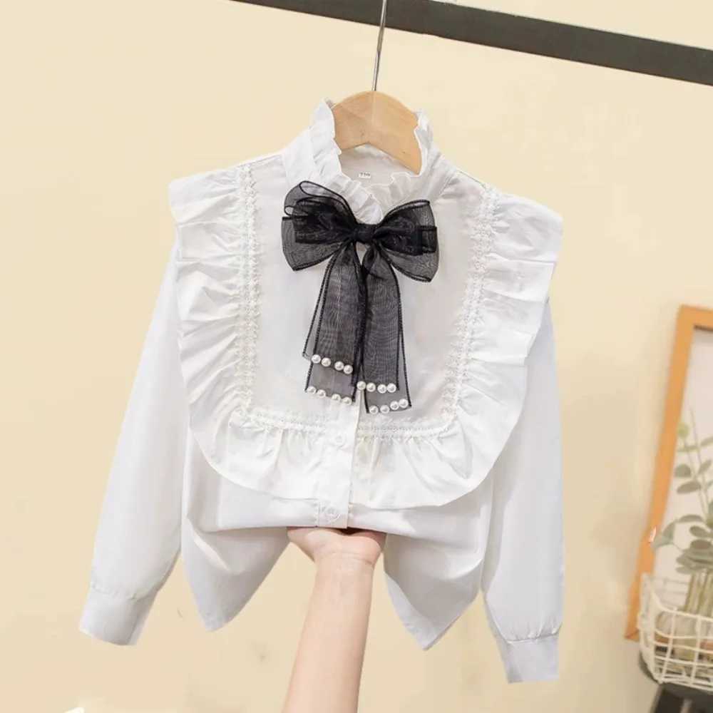 Childrens Clothing Blouse for Girls Kids Shirts Toddler Girl Clothes Top Vintage Casual Fairy Princess Cute Elegant Long Sleeve C2510071